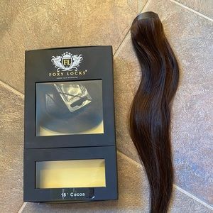 Foxy Locks Remy Hair Extensions Clip in 18in cocoa